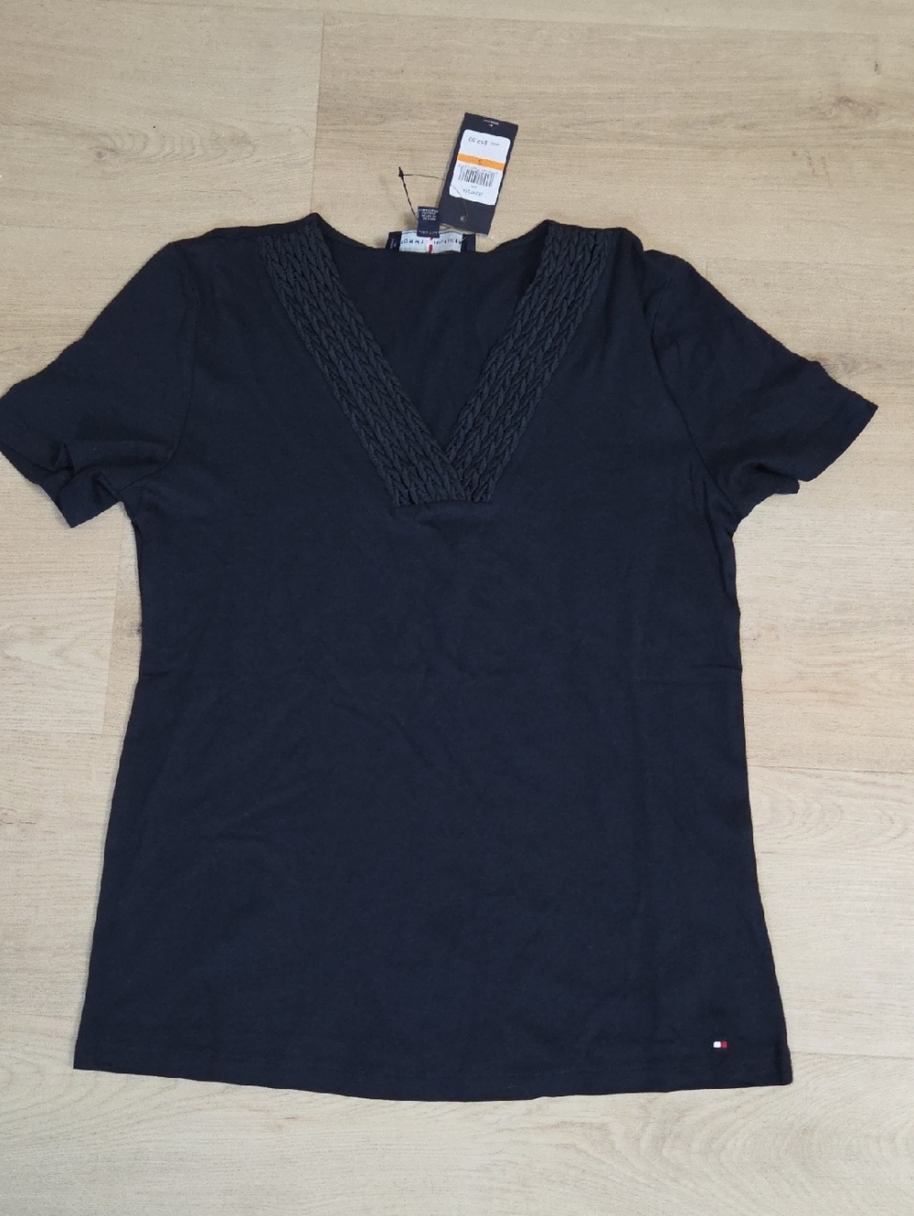 Tommy Hilfiger Dark Blue Short Sleeve V-Neck Tee